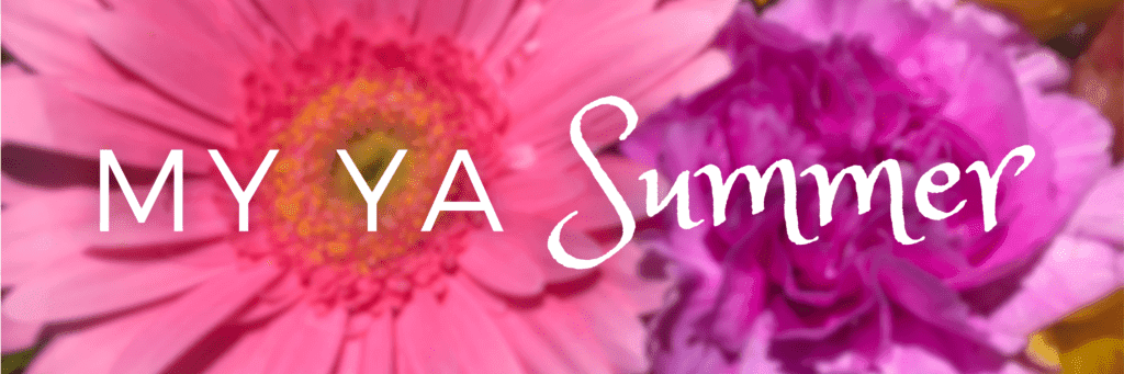 Image of flowers blurred with the words My YA Summer in white text