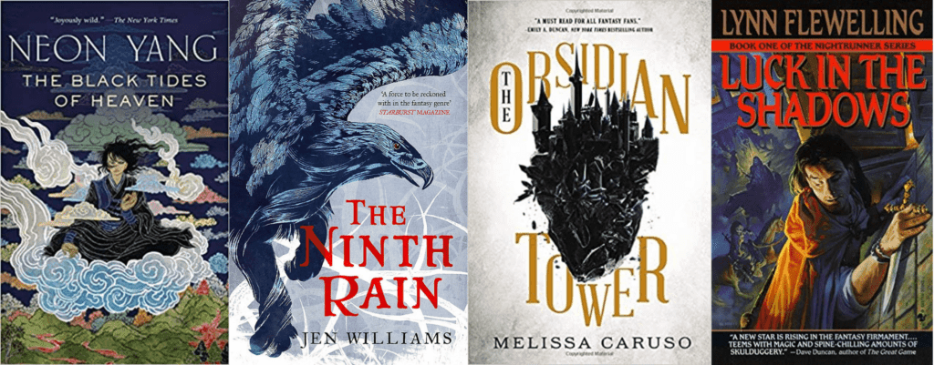 Black Tides of Heaven, Ninth Rain, Obsidian Tower, Luck in the Shadows