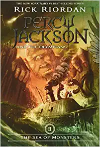 The Sea of Monsters by Rick Riordan book cover