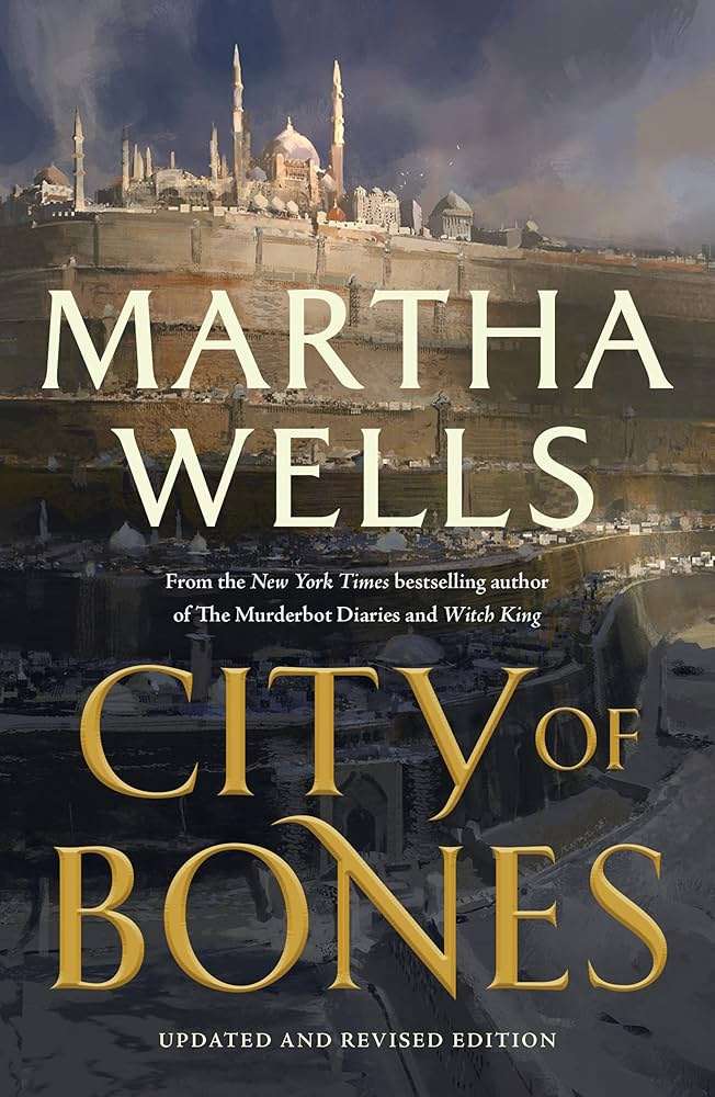 Cover of City of Bones shows a tiered city made of white stone.